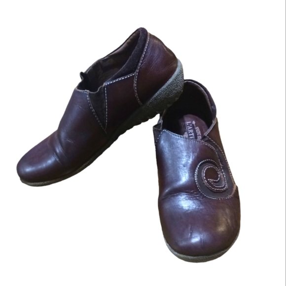 L' Artiste Spring Step Comfort Burgundy Brown Leather Slip On Casual Sho… - Picture 11 of 12